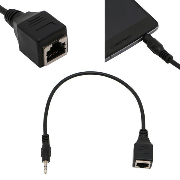3.5mm male jack trs audio cable to rj45 socket ethernet adapter wire cord 31cm other vehicle tools
3.5mm male jack trs audio cable to rj45 socket ethernet adapter wire cord 31cm other vehicle tools