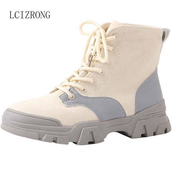 boots fashion contrast color casual women's autumn canvas girls short boot lace-up flat platform women shoes, Black
boots fashion contrast color casual women's autumn canvas girls short boot lace-up flat platform women shoes, Black