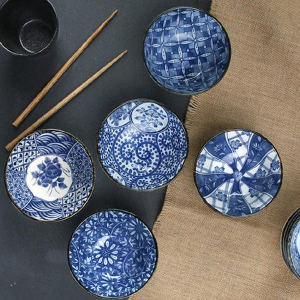 japan imported 5 pieces japanese household ceramic bowl and rice meal with blue white porcelain gift set bowls
japan imported 5 pieces japanese household ceramic bowl and rice meal with blue white porcelain gift set bowls