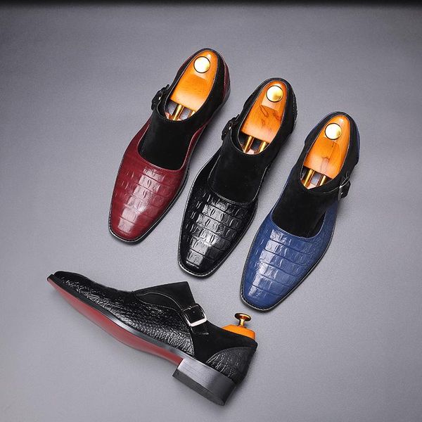 dress shoes 2022 leather buckles men's business formal oxfords wedding office man footwear, Black
dress shoes 2022 leather buckles men's business formal oxfords wedding office man footwear, Black