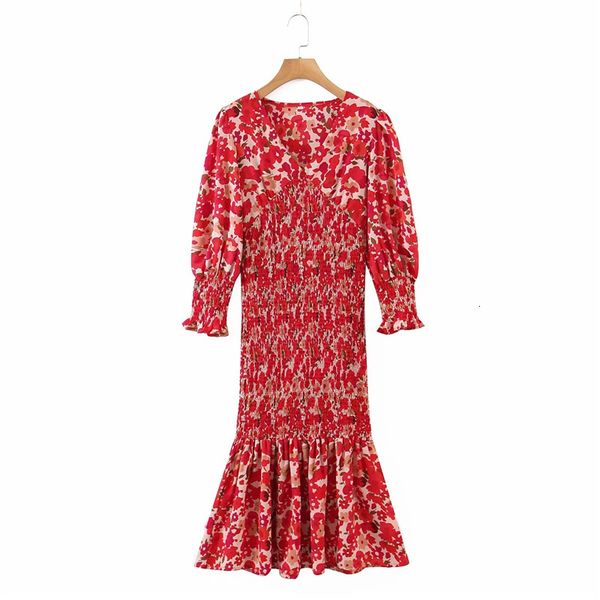 casual dresses chic lady floral print summer fashion elastic red long es women elegant v-neck sleeve high waist rtql, Black;gray
casual dresses chic lady floral print summer fashion elastic red long es women elegant v-neck sleeve high waist rtql, Black;gray