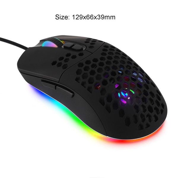 mice usb wired lightweight gaming mouse 5 rgb backlit with 7 buttons 7200dpi honeycomb shell for pc lapnotebook
mice usb wired lightweight gaming mouse 5 rgb backlit with 7 buttons 7200dpi honeycomb shell for pc lapnotebook