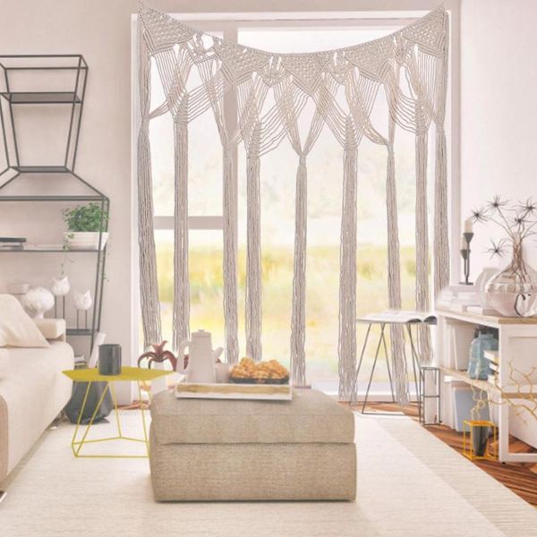 tapestries macrame woven bohemian wall hanging curtain hand-woven tapestry door window home wedding party decoration
tapestries macrame woven bohemian wall hanging curtain hand-woven tapestry door window home wedding party decoration