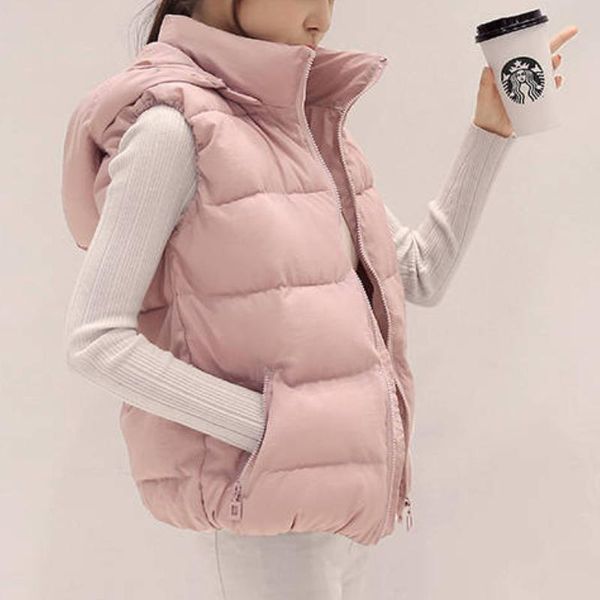 women's vests autumn casual warm thick waistcoat 2021 spring hooded women cotton vest sleeveless solid removable hat coats female jacke, Black;white
women's vests autumn casual warm thick waistcoat 2021 spring hooded women cotton vest sleeveless solid removable hat coats female jacke, Black;white