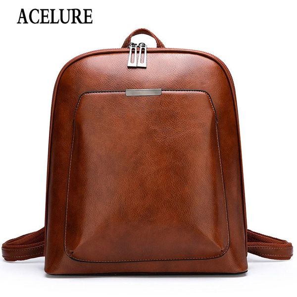 backpack acelure solid color fashion women men pu leather teenager backpacks all-match students girls school bags drop
backpack acelure solid color fashion women men pu leather teenager backpacks all-match students girls school bags drop