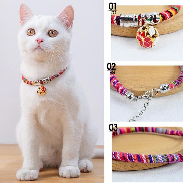 cat collars & leads colorful bohemian style pet suitable for cats rabbits adjustable funny cute ethnic collar with bell supplies
cat collars & leads colorful bohemian style pet suitable for cats rabbits adjustable funny cute ethnic collar with bell supplies