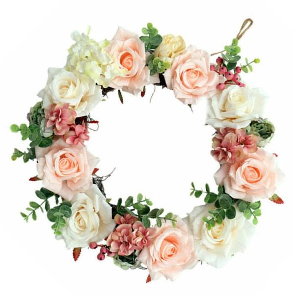 30cm wreath fake rose flower door wall hanging wedding home silk cloth decorative flowers & wreaths
30cm wreath fake rose flower door wall hanging wedding home silk cloth decorative flowers & wreaths