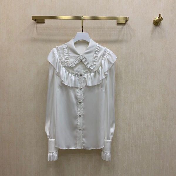 women's blouses & shirts sr08635 fashion 2021 runway luxury european design party style clothing, White
women's blouses & shirts sr08635 fashion 2021 runway luxury european design party style clothing, White