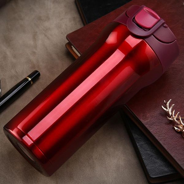 water bottles up lid cold insulation stainless steel non-slip coffee portable heat preservation vacuum cup thermal bottle