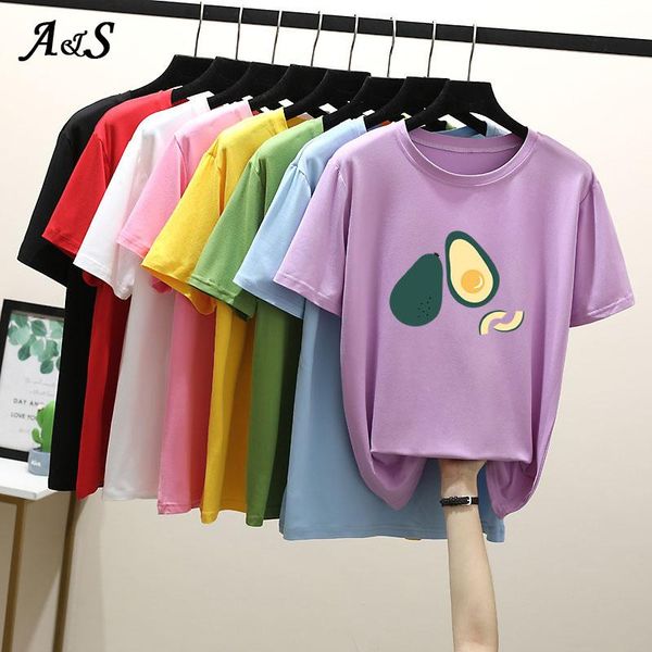 women's t-shirt anbenser women t-shirts printed avocado vegan kawaii harajuku cartoon short sleeve for lady 90s fashion casual tees fem, White
women's t-shirt anbenser women t-shirts printed avocado vegan kawaii harajuku cartoon short sleeve for lady 90s fashion casual tees fem, White