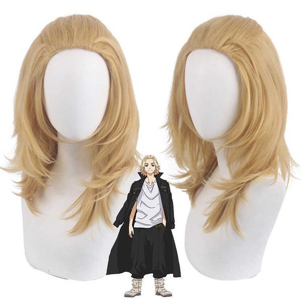 master santa tokyo avenger wanjiro sasano light gold big back head upturned short hair cos wig, Black
master santa tokyo avenger wanjiro sasano light gold big back head upturned short hair cos wig, Black