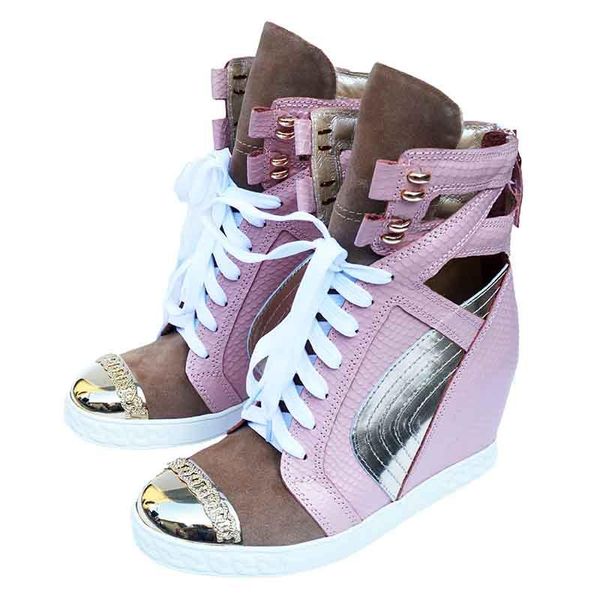 boots women high-inner heel sneakers cool celebrity cowhide 8cm high lace up patchwork real pos, Black
boots women high-inner heel sneakers cool celebrity cowhide 8cm high lace up patchwork real pos, Black