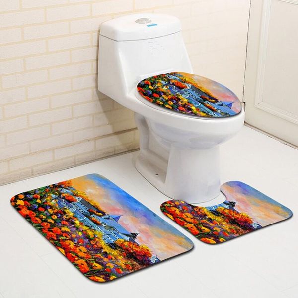 cushion/decorative pillow 3 pieces/set print beautiful scenic pattern bath mat flannel contour rug lid toilet cover carpet bathroom set
cushion/decorative pillow 3 pieces/set print beautiful scenic pattern bath mat flannel contour rug lid toilet cover carpet bathroom set