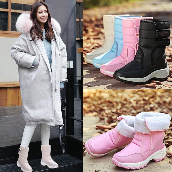 boots 2021 winter warm casual snow outdoor waterproof women's cotton botas de mujer plush comfort female high shoes, Black
boots 2021 winter warm casual snow outdoor waterproof women's cotton botas de mujer plush comfort female high shoes, Black