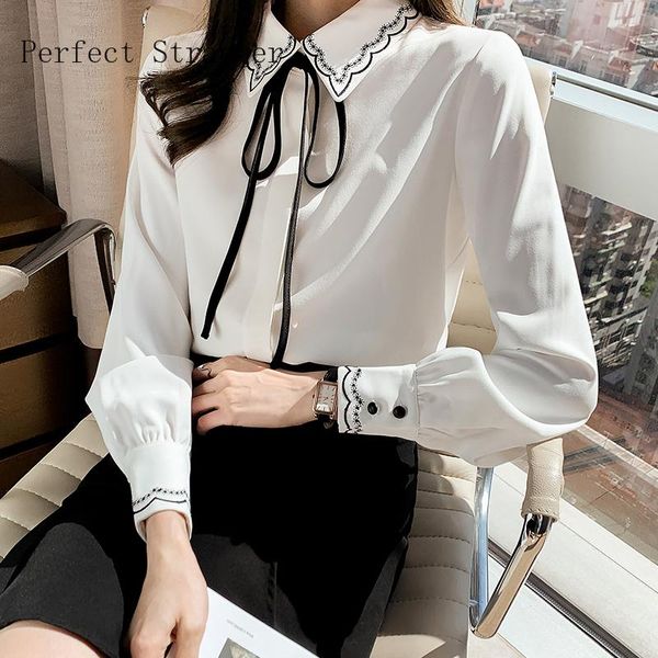 women's blouses & shirts 2021 spring autumn arrival turn-down collar long sleeve women chiffon blouse high quality, White
women's blouses & shirts 2021 spring autumn arrival turn-down collar long sleeve women chiffon blouse high quality, White