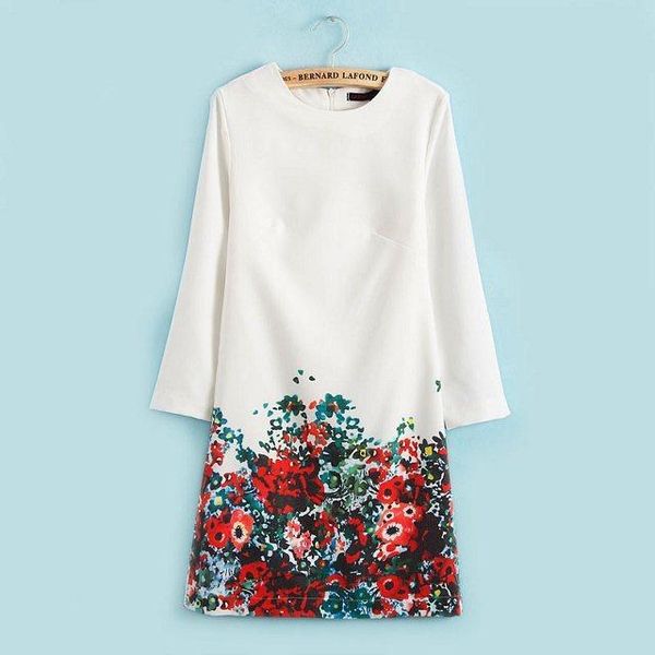 casual dresses women summer dress fashion floral print loose long-sleeve elegant white cocktail party mini vestidos, Black;gray
casual dresses women summer dress fashion floral print loose long-sleeve elegant white cocktail party mini vestidos, Black;gray