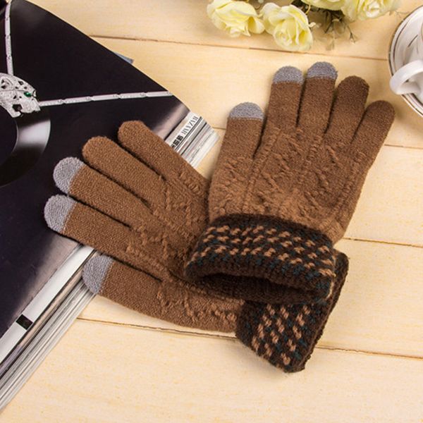 winter warm knitted gloves mens winter gloves full finger mittens faux wool outdoor casual men' mittens, Blue;gray
winter warm knitted gloves mens winter gloves full finger mittens faux wool outdoor casual men' mittens, Blue;gray