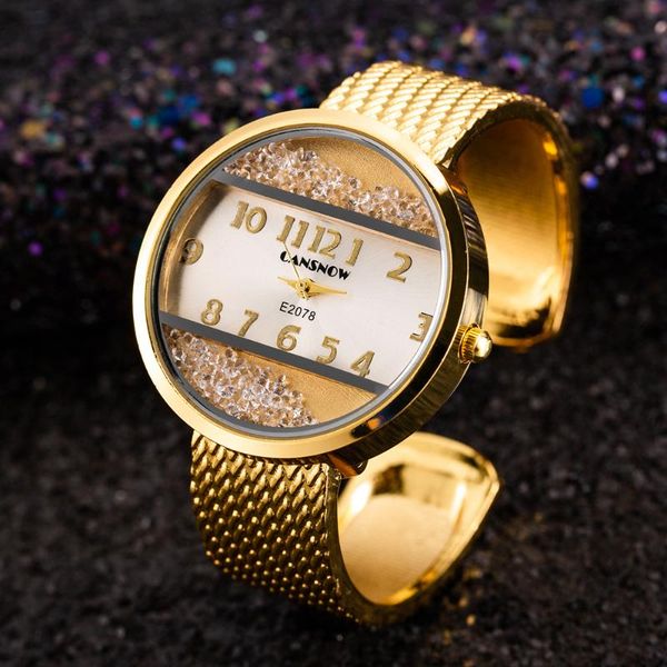 wristwatches fashion golden women bracelet bangle watch casual stainless steel rhinestone crystal ladies watches female clock bayan kol saat, Slivery;brown
wristwatches fashion golden women bracelet bangle watch casual stainless steel rhinestone crystal ladies watches female clock bayan kol saat, Slivery;brown