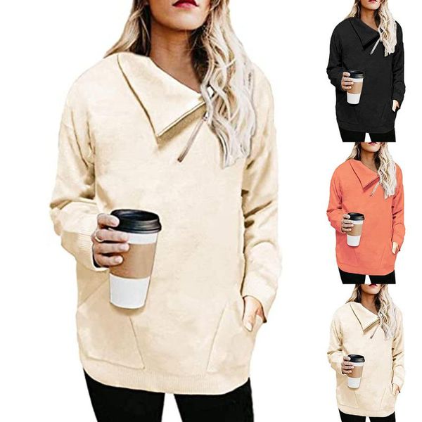women casual sweatshirt solid hooded pocket long sleeve turn-down collar shirt blouse pullover for female 2021 women's hoodies & sweat, Black
women casual sweatshirt solid hooded pocket long sleeve turn-down collar shirt blouse pullover for female 2021 women's hoodies & sweat, Black