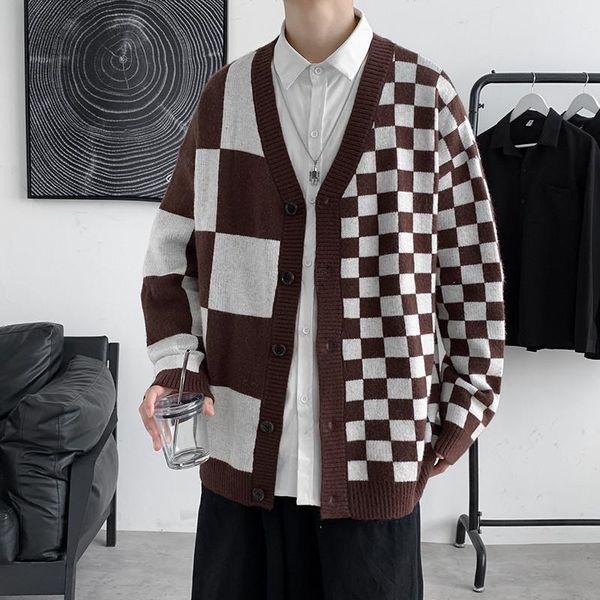 men's sweaters sweater coat knitted cardigan jumpers zipper long sleeve men stand collar outerwear, White;black
men's sweaters sweater coat knitted cardigan jumpers zipper long sleeve men stand collar outerwear, White;black