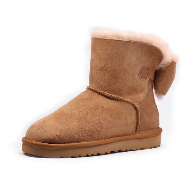 boots 100% genuine sheepskin leather snow 2021 design bow women warm winter ankle for, Black
boots 100% genuine sheepskin leather snow 2021 design bow women warm winter ankle for, Black