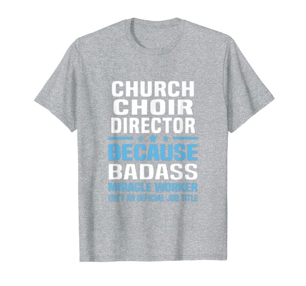 church choir director t-shirt, White;black