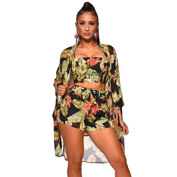 two piece dress 3pcs women set fashion crop floral square collar tank +short pants + coat print casual club wear, White
two piece dress 3pcs women set fashion crop floral square collar tank +short pants + coat print casual club wear, White