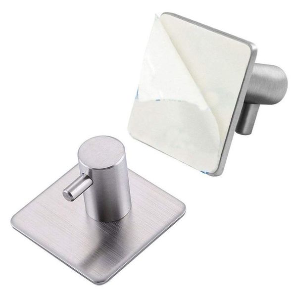 pcs hooks self-adhesive wall hook stainless steel hat towel robes hanger bathroom kitchen washroom closet accessories & rails
pcs hooks self-adhesive wall hook stainless steel hat towel robes hanger bathroom kitchen washroom closet accessories & rails