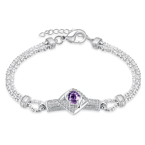 charm bracelets foreign trade geometry zircon bracelet purple 925 sterling silver lobster clasp, Golden;silver
charm bracelets foreign trade geometry zircon bracelet purple 925 sterling silver lobster clasp, Golden;silver