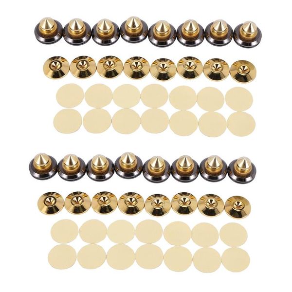 computer speakers 16 set golden-plated speaker spikes, stands cd audio subwoofer turntable isolation feet
computer speakers 16 set golden-plated speaker spikes, stands cd audio subwoofer turntable isolation feet