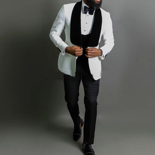 men's suits & blazers 2021 white jacquard jacket fine suit tuxedo custom wedding party homme blazer man, White;black
men's suits & blazers 2021 white jacquard jacket fine suit tuxedo custom wedding party homme blazer man, White;black