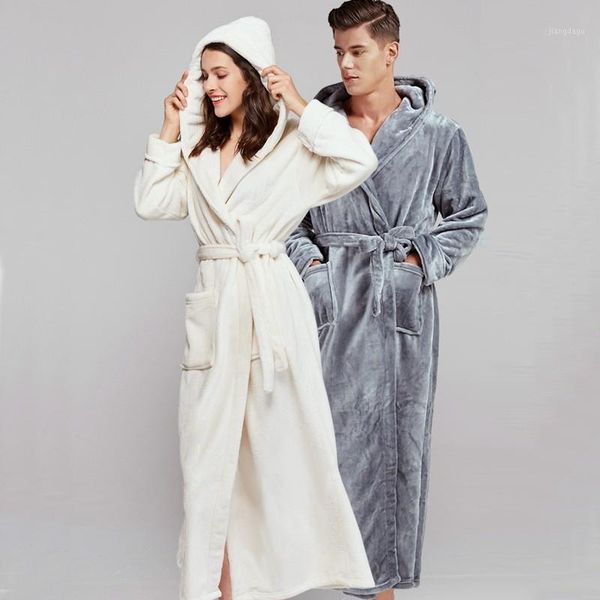 men's sleepwear warm flannel couple long robe winter hooded bathrobe gown sleeve nightgown coral fleece nightwear kimono, Black;brown
men's sleepwear warm flannel couple long robe winter hooded bathrobe gown sleeve nightgown coral fleece nightwear kimono, Black;brown