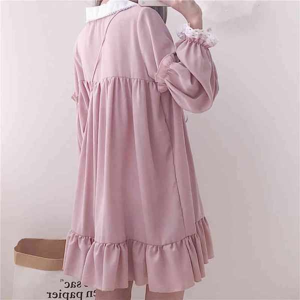 woherb 2021 summer dress women harajuku pink ladies ruffle lace patch kawaii dresses lolita cosplay sweet loose vestidos 21092, Black;gray
woherb 2021 summer dress women harajuku pink ladies ruffle lace patch kawaii dresses lolita cosplay sweet loose vestidos 21092, Black;gray