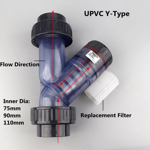 watering equipments 75mm~110mm industrial grade upvc y-type filter aquarium tank adapter garden irrigation water pipe filters coulping f
watering equipments 75mm~110mm industrial grade upvc y-type filter aquarium tank adapter garden irrigation water pipe filters coulping f
