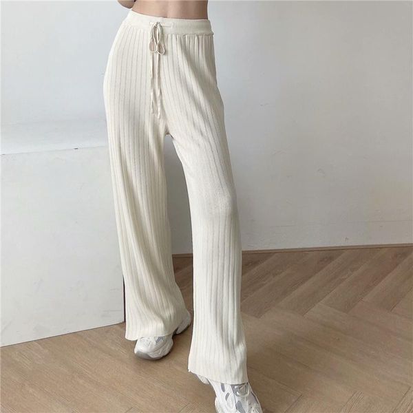 women's pants & capris 2021 arrival summer style street high waist ice silk thread slit wide leg women, elastic tie solid color, Black;white
women's pants & capris 2021 arrival summer style street high waist ice silk thread slit wide leg women, elastic tie solid color, Black;white