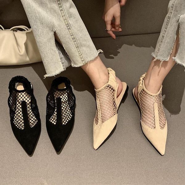 sandals 2021 mesh hollow closed pointed toe flat elastic band slip on slides mules fashion summer casual women party dress shoes, Black
sandals 2021 mesh hollow closed pointed toe flat elastic band slip on slides mules fashion summer casual women party dress shoes, Black