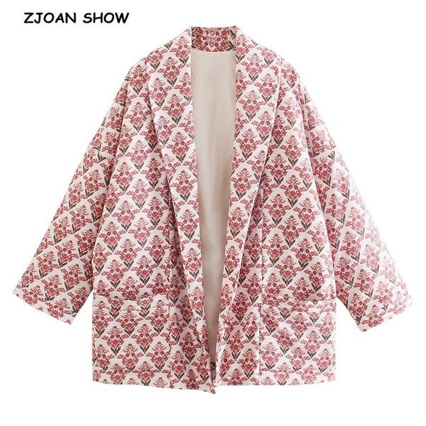 women's suits & blazers 2021 autumn red flower print oversize blazer vintage women double pockets lapel long sleeve suit no button loos, White;black
women's suits & blazers 2021 autumn red flower print oversize blazer vintage women double pockets lapel long sleeve suit no button loos, White;black