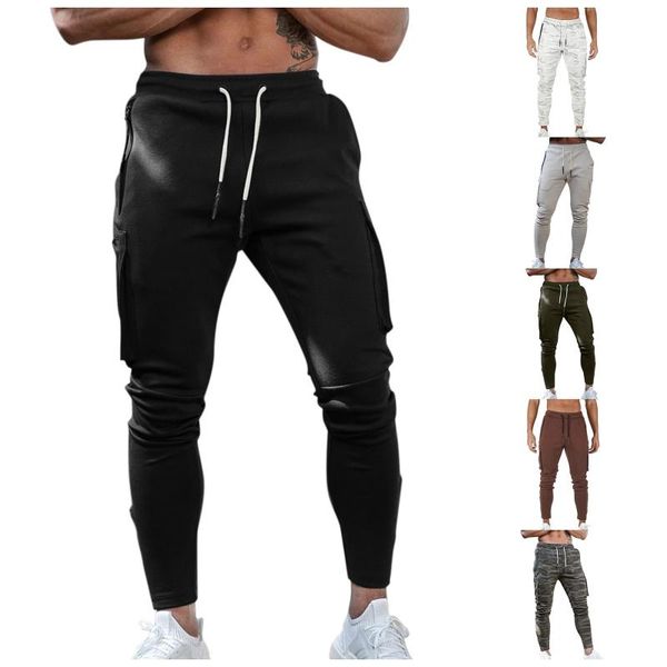 men's pants fitness casual trousers multi-pocket zipper pocket sports long sport jeans work for men, Black
men's pants fitness casual trousers multi-pocket zipper pocket sports long sport jeans work for men, Black