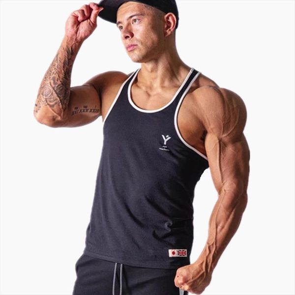 summer mens tank gyms workout fitness bodybuilding sleeveless shirt male cotton clothing casual singlet vest, White;black
summer mens tank gyms workout fitness bodybuilding sleeveless shirt male cotton clothing casual singlet vest, White;black