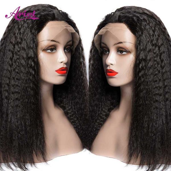 yaki straight lace front wig natural hairline remy kinky human hair closure pre plucked for black women wigs, Black;brown
yaki straight lace front wig natural hairline remy kinky human hair closure pre plucked for black women wigs, Black;brown