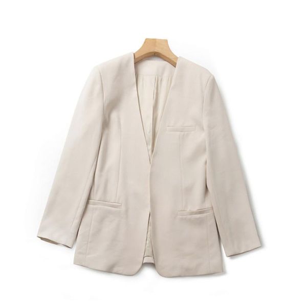 women's suits & blazers solid color office blazer long sleeve loose cardigan simple fashion lady suit autumn winter 2021, White;black
women's suits & blazers solid color office blazer long sleeve loose cardigan simple fashion lady suit autumn winter 2021, White;black
