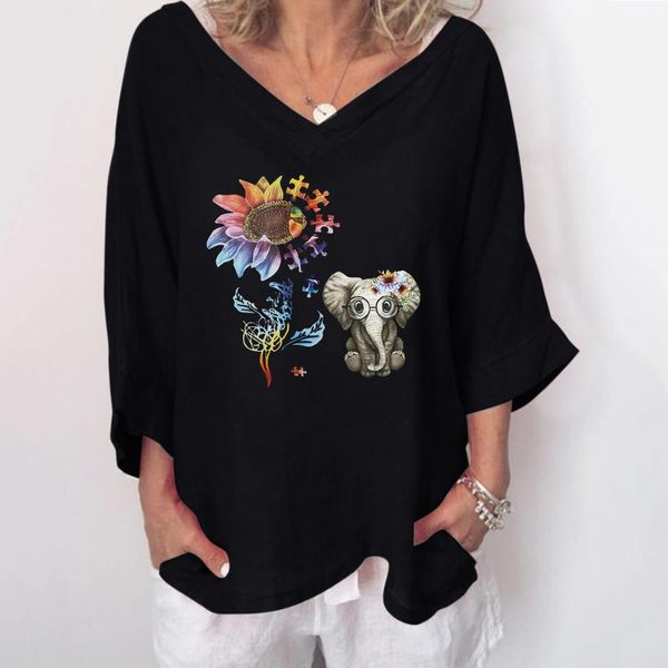 women's blouses & shirts vinatge women oversized blouse v-neck casual floral animal printed pullover tunics summer vintage womens and, White
women's blouses & shirts vinatge women oversized blouse v-neck casual floral animal printed pullover tunics summer vintage womens and, White