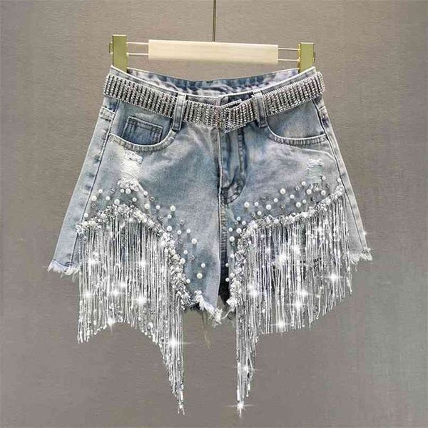 women spring summer elegant shorts lady tassel beading high waist wide leg denim female casual solid 210520, Blue
women spring summer elegant shorts lady tassel beading high waist wide leg denim female casual solid 210520, Blue