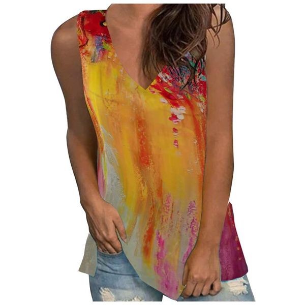 women's t-shirt summer t shirt ladies fashion v-neck printed sleeveless vest vintage streetwear y2k camisetas de mujer, White
women's t-shirt summer t shirt ladies fashion v-neck printed sleeveless vest vintage streetwear y2k camisetas de mujer, White
