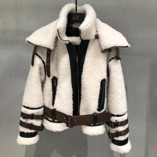 women's fur & faux sheep leather jacket women plus size clothes 2021 womens and blouses real coat female overcoat, Black
women's fur & faux sheep leather jacket women plus size clothes 2021 womens and blouses real coat female overcoat, Black