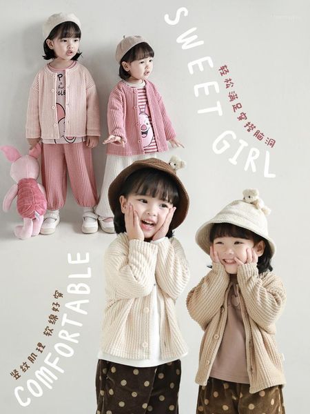 jackets pure color knit cardigan coat girls all-match autumn round neck solid button jacket1, Blue;gray
jackets pure color knit cardigan coat girls all-match autumn round neck solid button jacket1, Blue;gray