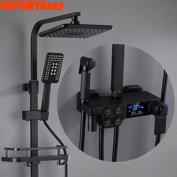 bathroom shower sets black bath faucet smart thermostatic digital system wall mount spa rainfall faucets modern rain
bathroom shower sets black bath faucet smart thermostatic digital system wall mount spa rainfall faucets modern rain