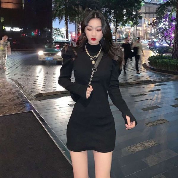 autumn and winter bubble sleeves bottomed dress slim, age reducing, fashionable waist hip, women's long, Black;gray
autumn and winter bubble sleeves bottomed dress slim, age reducing, fashionable waist hip, women's long, Black;gray