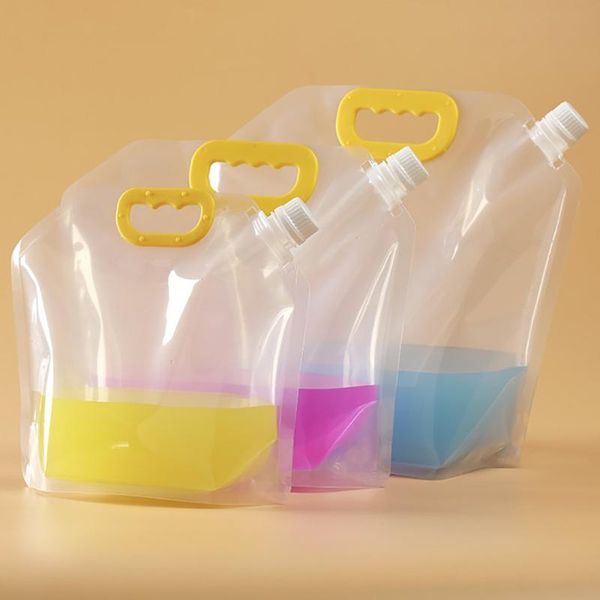 1pc portable foldable drinking water bag transparent container small mouth handle soup liquid packaging storage bags
1pc portable foldable drinking water bag transparent container small mouth handle soup liquid packaging storage bags