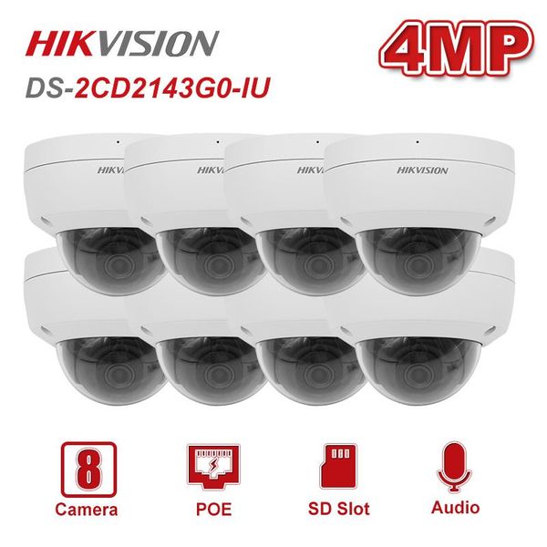 hikvision ds-2cd2143g0-iu 4mp 2.8mm poe dome network ip camera 8pcs weatherproof ip67 night vision ir distance 30m h.265+ cameras
hikvision ds-2cd2143g0-iu 4mp 2.8mm poe dome network ip camera 8pcs weatherproof ip67 night vision ir distance 30m h.265+ cameras